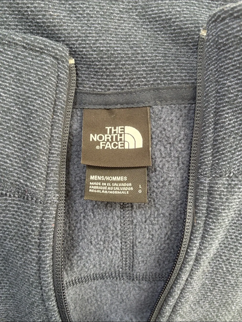 The North Face Men's Zip-Up Fleece Sweater in Navy